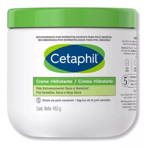 Cetaphil Creme Hidratante 453g – Alta Hidratação para Pele Seca e Sensível