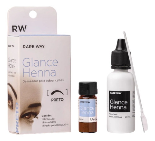 Henna para Sobrancelha Glance Rareway – 7 Cores Disponíveis, Longa Duração, Cruelty-Free