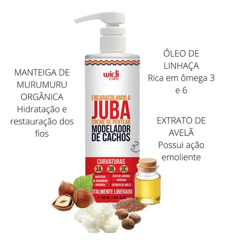 Creme de Pentear Widi Care Encaracolando a Juba 500ml – Cachos Definidos e Hidratados - vista adicional