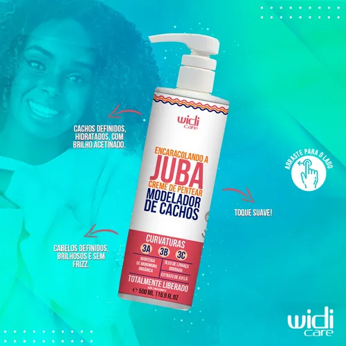 Creme de Pentear Widi Care Encaracolando a Juba 500ml – Cachos Definidos e Hidratados - vista adicional