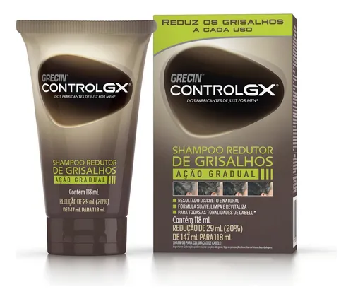  Shampoo Redutor de Grisalhos Grecin Control GX 118ml