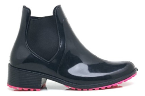 Bota Galocha Feminina Coturno Impermeável Cano Médio - Chuva e Estilo