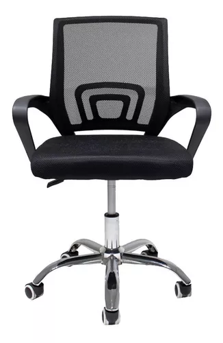 Cadeira Ergonômica Pctop Office Fit 1001 Preta com Estofado em Mesh