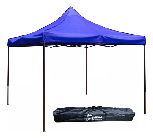 Tenda Gazebo 3x3m Dobrável Impermeável Azul – Camping, Praia e Eventos