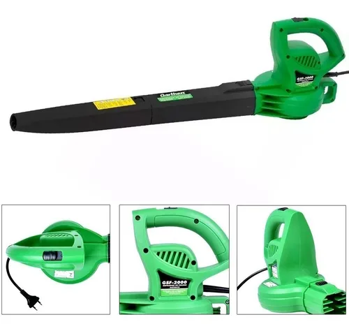 Soprador Elétrico Garthen GSF-2000 2000W 220V Verde – Vazão 11 m³/min, 250 km/h, Jardim e Áreas Externas - vista adicional