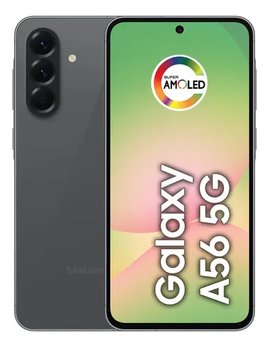 Smartphone Samsung Galaxy A56 5G 256GB 8GB RAM Tela 6.7" Super AMOLED – Preto