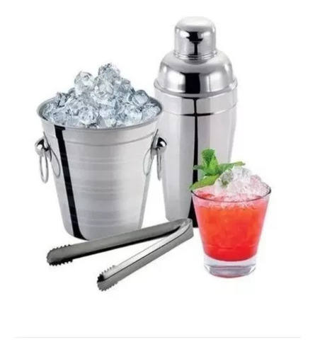 Kit Bar Bartender Profissional com 7 Peças em Inox