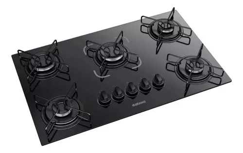 Cooktop Itatiaia Essencial 5 Bocas Preto – Design Moderno e Alta Performance