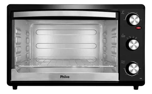 Forno Elétrico Philco PFE44P 44L – 220V, Dupla Resistência, Timer 60 Min, Dourador