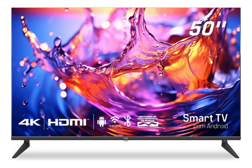 Smart TV HQ 50" 4K UHD LED Android 11 Bivolt - HDR, Wi-Fi, 3 HDMI, Design Slim