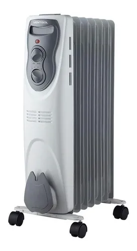 Aquecedor Elétrico a Óleo Ventisol AO 800W Portátil 3 Níveis de Potência 220V