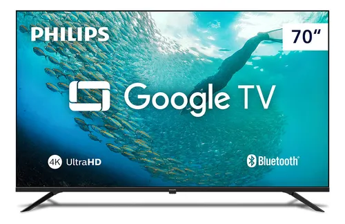 Smart TV Philips 70” 4K UHD Google TV 70PUG7019 com Comando de Voz e HDR