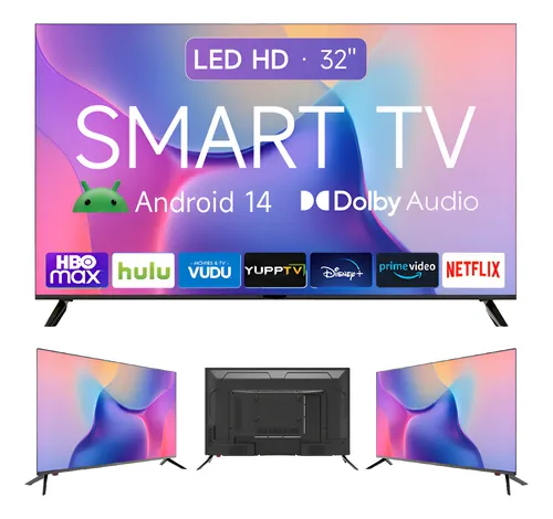 Smart TV 32'' DigitEdge LED HD Android 14 Wifi 60Hz Dolby – 2 HDMI, 2 USB