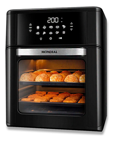 Fritadeira Air Fryer Mondial Oven 12L AFON-12L-BI – Função Forno, 127V