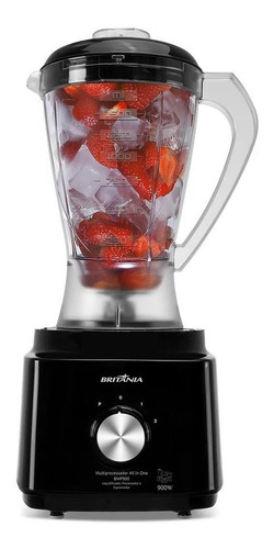 Multiprocessador Britânia 3 em 1 com 900W, 2 velocidades e função pulsar. Processa, liquidifica e espreme. Ideal para receitas completas. - vista adicional