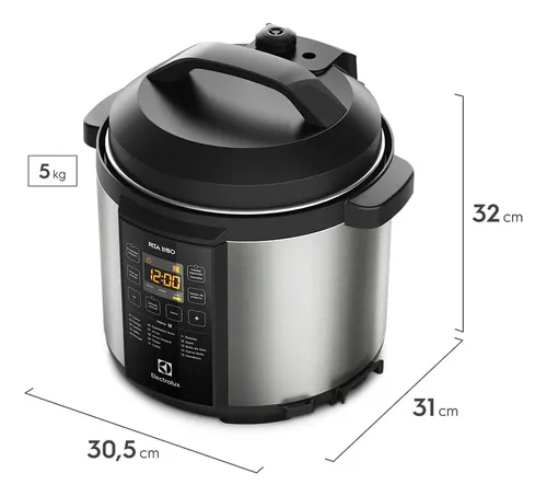 Panela Elétrica de Pressão Electrolux PCC20 Rita Lobo 6L Inox com Display Digital - vista adicional