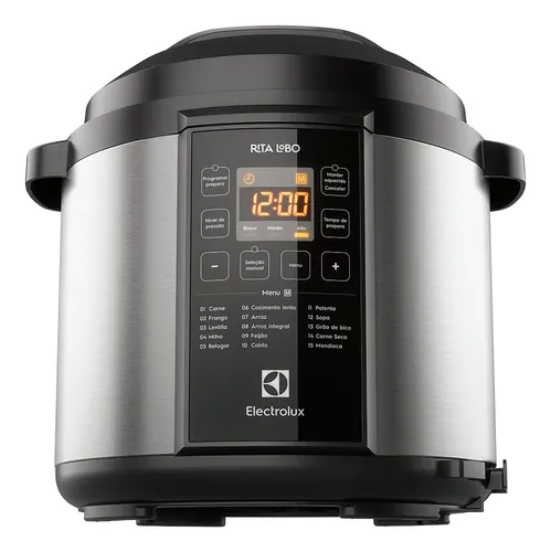 Panela Elétrica de Pressão Electrolux PCC20 Rita Lobo 6L Inox com Display Digital - vista adicional