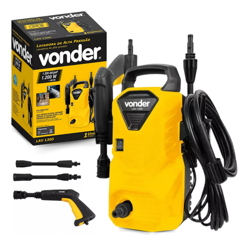 Lavadora de Alta Pressão Vonder LAV1300 127V – 1.300 Libras, 300L/h, Compacta e Econômica
