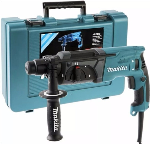 Martelete Rotativo e Rompedor Makita HR2470 – 220V, 800W, 2,7J, SDS Plus, Maleta