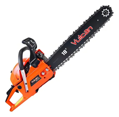 Motosserra Gasolina Vulcan VSL550 2T 55cc 3HP Sabre 20" – Profissional, Laranja/Preto