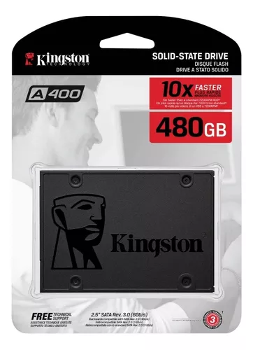 SSD Kingston A400 480GB SATA III 2.5" – Alta Velocidade e Desempenho Confiável