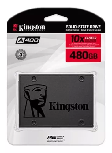 SSD Kingston 120GB A400 SA400S37/120G – Preto