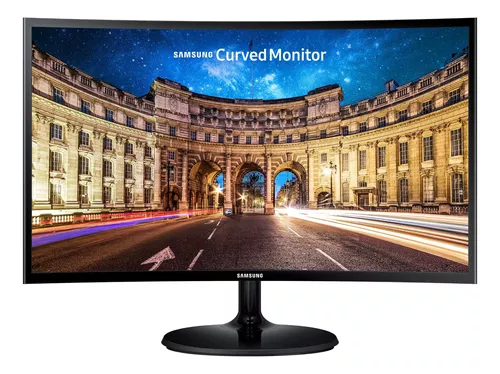 Monitor Curvo Samsung 27" FHD, HDMI, VGA, FreeSync, Modelo CF390