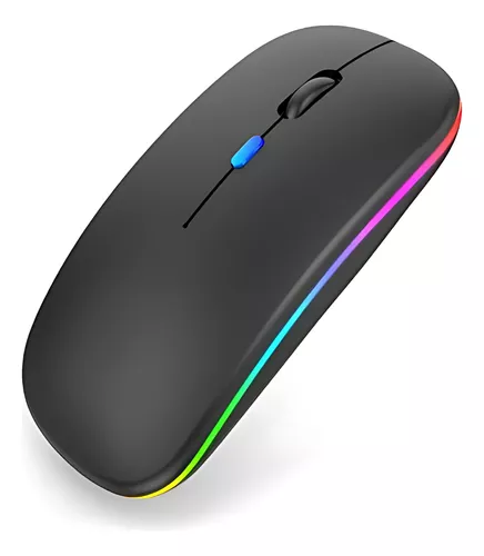 Mouse Sem Fio Recarregável Bluetooth 5.0 para PC e Notebook - Preto