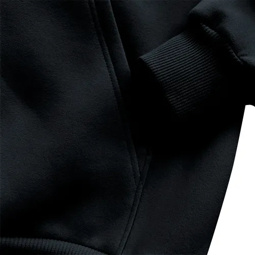 Moletom Canguru Relaxado com Capuz e Cordão Neon Unissex Flanelado - vista adicional