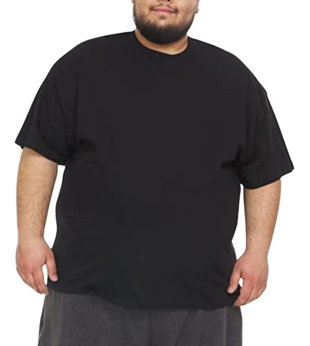 Kit 5 Camisetas Básica 100% Algodão - Plus Size Extra Grande