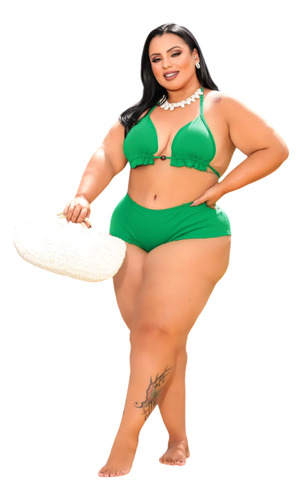 Biquíni Plus Size Bri Cortininha