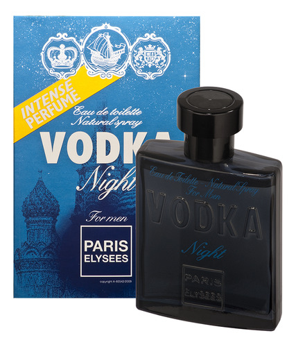 Perfume Vodka Night 100ml Edt - Paris Elysees