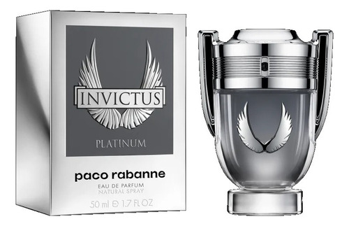 Paco rabanne invictus platinum eau de parfum 50ml perfume masculino