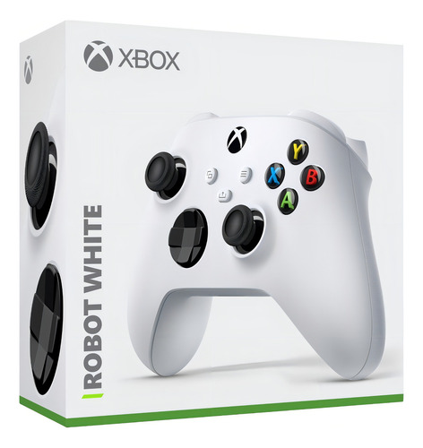 Controle Sem Fio Xbox Series X|S Microsoft Robot White Bluetooth - vista adicional