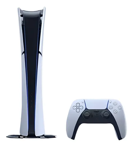 Console Sony PlayStation 5 Digital Slim 1TB Branco com 2 Jogos e Controle Sony - vista adicional