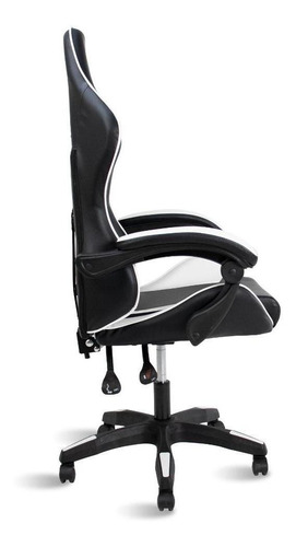 Cadeira Gamer Healer Lancer Reclinável Giratória – Preto e Branco, Altura Ajustável, Apoio Lombar e Encosto até 145 - vista adicional