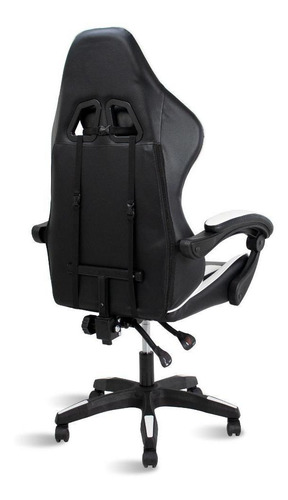 Cadeira Gamer Healer Lancer Reclinável Giratória – Preto e Branco, Altura Ajustável, Apoio Lombar e Encosto até 145 - vista adicional
