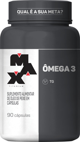 Ômega 3 Max Titanium 1000mg 90 Cápsulas – Alta Concentração de EPA e DHA