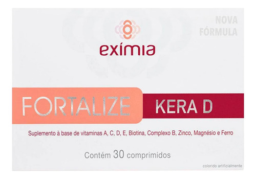 Suplemento Fortalize Kera D 30 Comprimidos